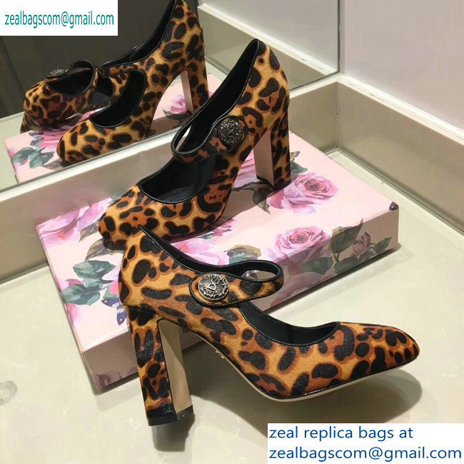 Dolce  &  Gabbana Leopard Print Pony Hair Pumps 01 2019